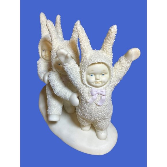 Dept.56 SNOWBUNNIES "Let's Do The Bunny Hop!"  Figurine 1994 - Picture 2 of 10